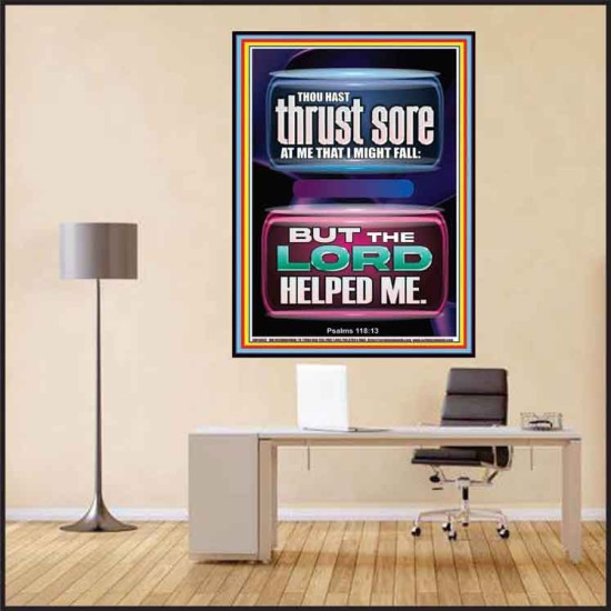 BUT THE LORD HELPED ME  Scripture Art Prints Poster  GWPEACE13042  