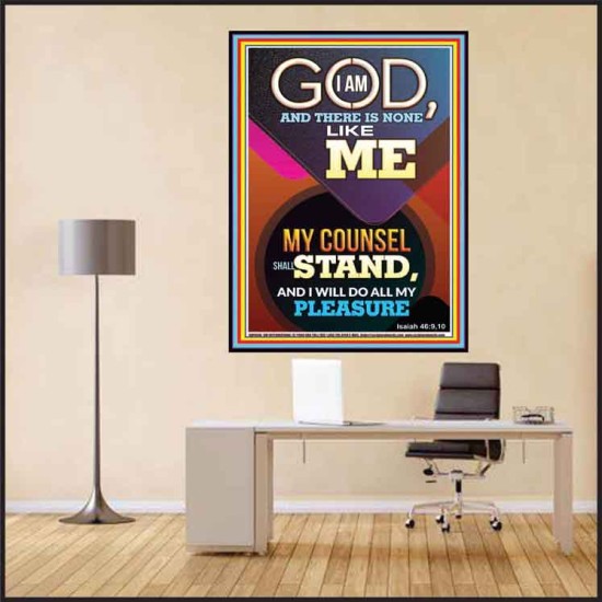 MY COUNSEL SHALL STAND  Ultimate Inspirational Wall Art Poster  GWPEACE9386  