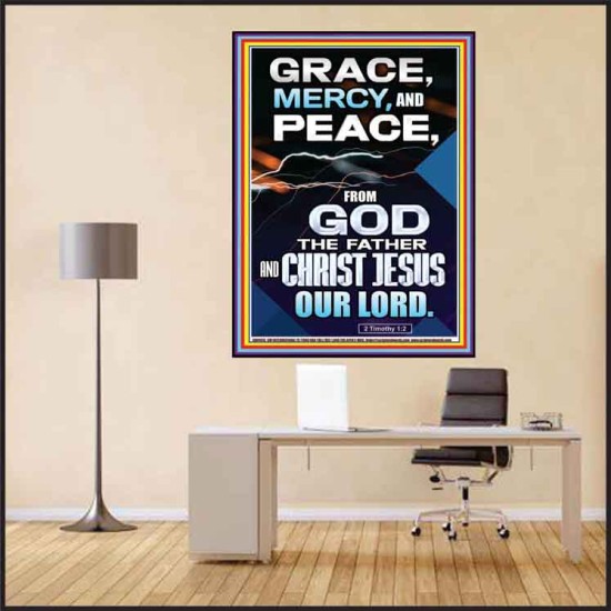 GRACE MERCY AND PEACE FROM GOD  Ultimate Power Poster  GWPEACE9993  