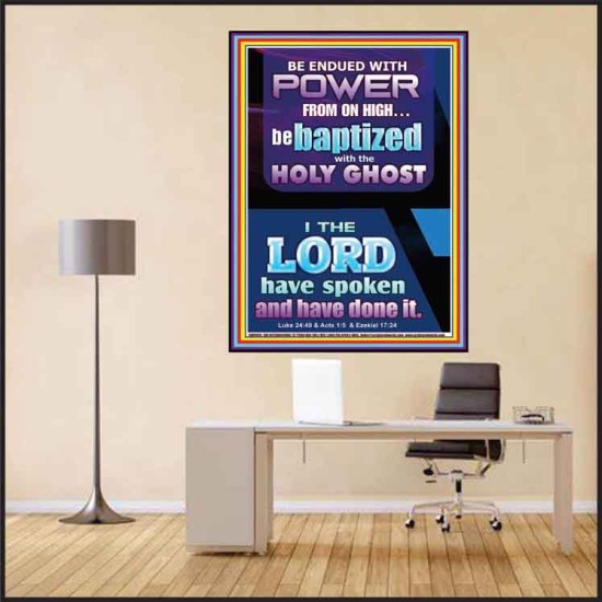 BE ENDUED WITH POWER FROM ON HIGH  Ultimate Inspirational Wall Art Picture  GWPEACE9999  