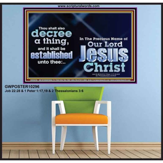 THE LIGHT SHALL SHINE UPON THY WAYS  Christian Quote Poster  GWPOSTER10296  