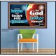 THE HEAVENS SHALL DECLARE HIS RIGHTEOUSNESS  Custom Contemporary Christian Wall Art  GWPOSTER10304  