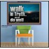 WALK IN TRUTH AND DO WELL  Custom Christian Wall Art  GWPOSTER10308  "36x24"