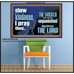 THE WICKED WILL NOT GO UNPUNISHED  Bible Verse for Home Poster  GWPOSTER10330  "36x24"