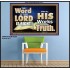 THE WORD OF THE LORD IS ALWAYS RIGHT  Unique Scriptural Picture  GWPOSTER10354  "36x24"