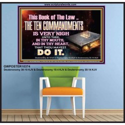 KEEP THE TEN COMMANDMENTS FERVENTLY  Ultimate Power Poster  GWPOSTER10374  "36x24"