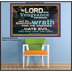 HATE EVIL YOU WHO LOVE THE LORD  Children Room Wall Poster  GWPOSTER10378  "36x24"