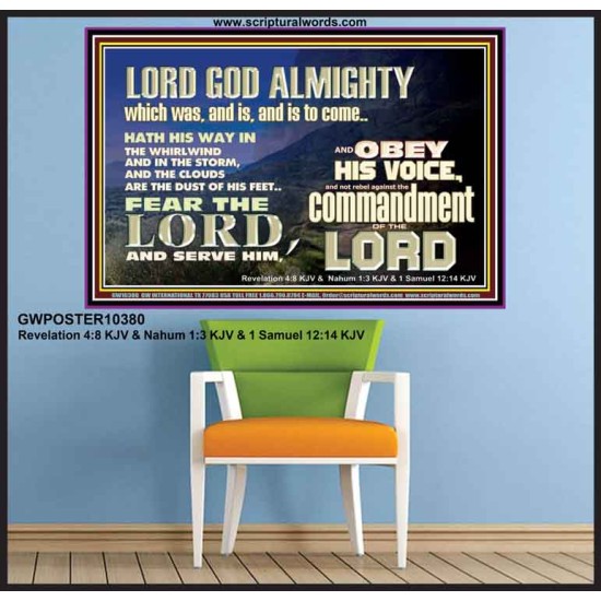 REBEL NOT AGAINST THE COMMANDMENTS OF THE LORD  Ultimate Inspirational Wall Art Picture  GWPOSTER10380  