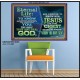 ETERNAL LIFE IS TO KNOW AND DWELL IN HIM CHRIST JESUS  Church Poster  GWPOSTER10395  