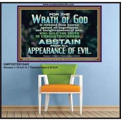 UNGODLINESS AND UNRIGHTEOUSNESS OUTLAW IN ETERNITY  Righteous Living Christian Poster  GWPOSTER10402  "36x24"