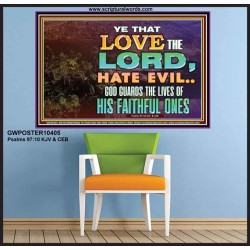 GOD GUARDS THE LIVES OF HIS FAITHFUL ONES  Children Room Wall Poster  GWPOSTER10405  "36x24"