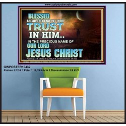 THE PRECIOUS NAME OF OUR LORD JESUS CHRIST  Bible Verse Art Prints  GWPOSTER10432  "36x24"