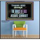 THANKING GOD ALWAYS OPENS GREATER DOOR  Scriptural Décor Poster  GWPOSTER10442  