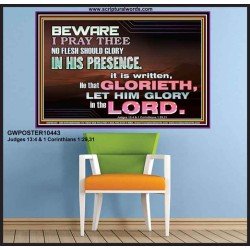 ALWAYS GLORY ONLY IN THE LORD   Christian Poster Art  GWPOSTER10443  