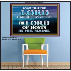 JEHOVAH GOD OUR LORD IS AN INCOMPARABLE GOD  Christian Poster Wall Art  GWPOSTER10447  "36x24"