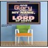 GIVE GLORY TO MY NAME SAITH THE LORD OF HOSTS  Scriptural Verse Poster   GWPOSTER10450  "36x24"