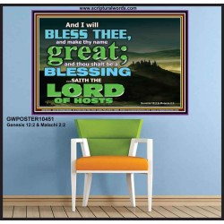 THOU SHALL BE A BLESSINGS  Poster Scripture   GWPOSTER10451  "36x24"