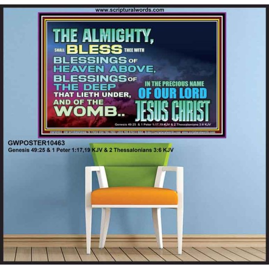 DO YOU WANT BLESSINGS OF THE DEEP  Christian Quote Poster  GWPOSTER10463  