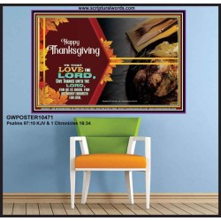 THE LORD IS GOOD HIS MERCY ENDURETH FOR EVER  Contemporary Christian Wall Art  GWPOSTER10471  "36x24"