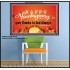 HAPPY THANKSGIVING GIVE THANKS TO GOD ALWAYS  Scripture Art Poster  GWPOSTER10476  "36x24"