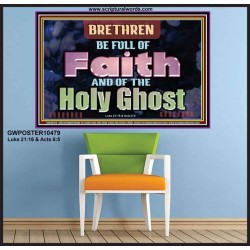 BE FULL OF FAITH AND THE SPIRIT OF THE LORD  Scriptural Poster Poster  GWPOSTER10479  "36x24"