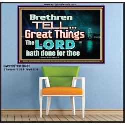 THE LORD DOETH GREAT THINGS  Bible Verse Poster  GWPOSTER10481  "36x24"