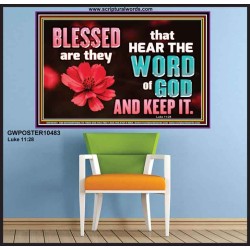 BE DOERS AND NOT HEARER OF THE WORD OF GOD  Bible Verses Wall Art  GWPOSTER10483  "36x24"