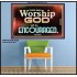 THOSE WHO WORSHIP THE LORD WILL BE ENCOURAGED  Scripture Art Poster  GWPOSTER10506  "36x24"