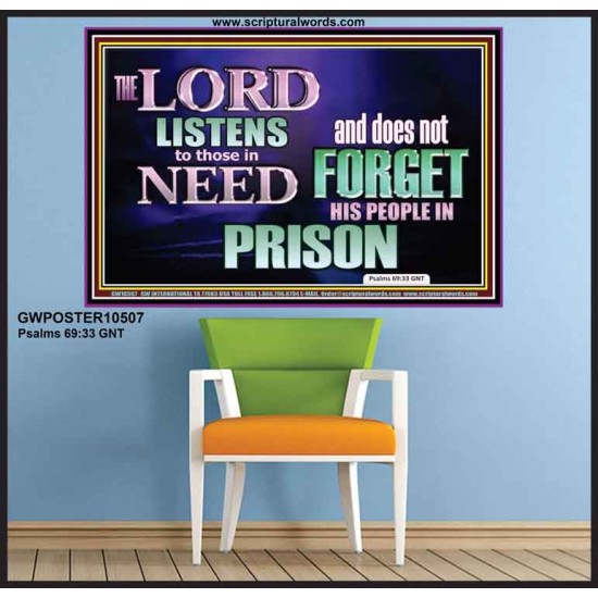 THE LORD NEVER FORGET HIS CHILDREN  Christian Artwork Poster  GWPOSTER10507  