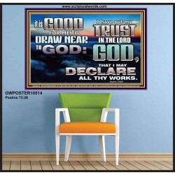 DRAW NEARER TO THE LIVING GOD  Bible Verses Poster  GWPOSTER10514  "36x24"