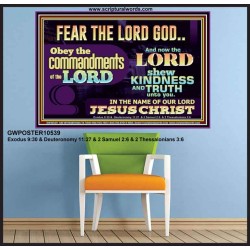 OBEY THE COMMANDMENT OF THE LORD  Contemporary Christian Wall Art Poster  GWPOSTER10539  "36x24"