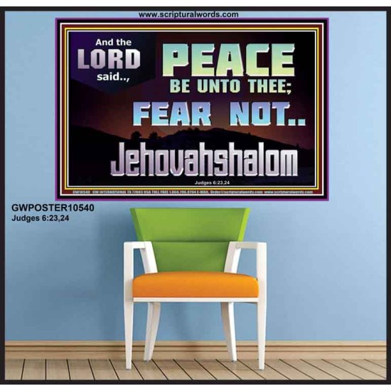 JEHOVAHSHALOM PEACE BE UNTO THEE  Christian Paintings  GWPOSTER10540  