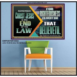 CHRIST JESUS OUR RIGHTEOUSNESS  Encouraging Bible Verse Poster  GWPOSTER10554  "36x24"