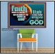 FAITH COMES BY HEARING THE WORD OF CHRIST  Christian Quote Poster  GWPOSTER10558  