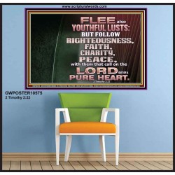 FOLLOW RIGHTEOUSNESS  Scriptural Wall Art  GWPOSTER10575  "36x24"