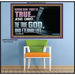 JESUS CHRIST THE TRUE GOD AND ETERNAL LIFE  Christian Wall Art  GWPOSTER10581  "36x24"