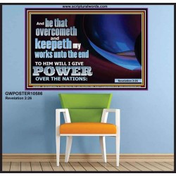 HE THAT ENDURES TO THE END  Wall & Art Décor  GWPOSTER10586  "36x24"
