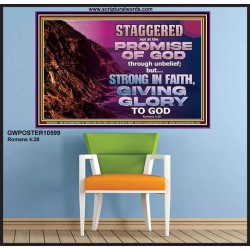 STAGGERED NOT AT THE PROMISE OF GOD  Custom Wall Art  GWPOSTER10599  "36x24"