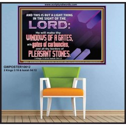 I WILL MAKE THY BORDERS OF PLEASANT STONES  Custom Modern Wall Art  GWPOSTER10612  "36x24"