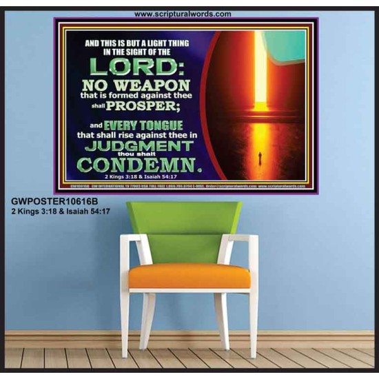 CONDEMN EVERY TONGUE THAT RISES AGAINST YOU IN JUDGEMENT  Custom Inspiration Scriptural Art Poster  GWPOSTER10616B  