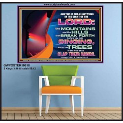 YOU WILL GO OUT WITH JOY AND BE GUIDED IN PEACE  Custom Inspiration Bible Verse Poster  GWPOSTER10618  "36x24"