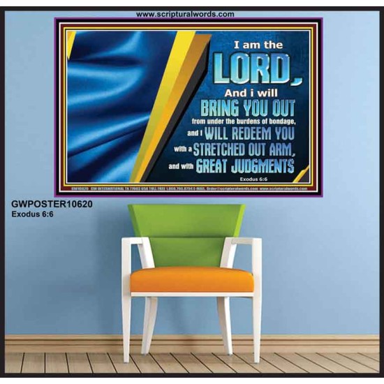 I WILL REDEEM YOU WITH A STRETCHED OUT ARM  New Wall Décor  GWPOSTER10620  