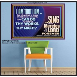 I AM THAT I AM GREAT AND MIGHTY GOD  Bible Verse for Home Poster  GWPOSTER10625  "36x24"