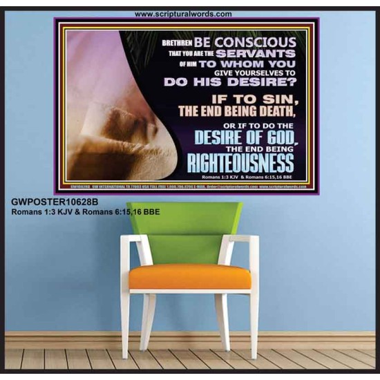 GIVE YOURSELF TO DO THE DESIRES OF GOD  Inspirational Bible Verses Poster  GWPOSTER10628B  