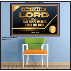 THE LORD HAVE SPOKEN IT AND PERFORMED IT  Inspirational Bible Verse Poster  GWPOSTER10629  "36x24"