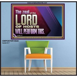 THE ZEAL OF THE LORD OF HOSTS  Printable Bible Verses to Poster  GWPOSTER10640  "36x24"