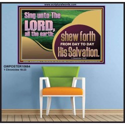TESTIFY OF HIS SALVATION DAILY  Unique Power Bible Poster  GWPOSTER10664  "36x24"