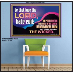 THE LORD DELIVERETH OUT OF THE HAND OF THE WICKED  Ultimate Power Poster  GWPOSTER10683  "36x24"