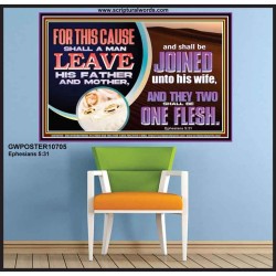 WHATSOEVER GOD HAS JOINED TOGETHER LET NO MAN PUT ASUNDER  Righteous Living Christian Poster  GWPOSTER10705  "36x24"