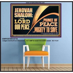 JEHOVAHSHALOM THE LORD OUR PEACE PRINCE OF PEACE  Church Poster  GWPOSTER10716  "36x24"